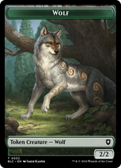 Goat // Wolf (032) Double-Sided Token [Bloomburrow Commander Tokens] | The Gaming-Verse