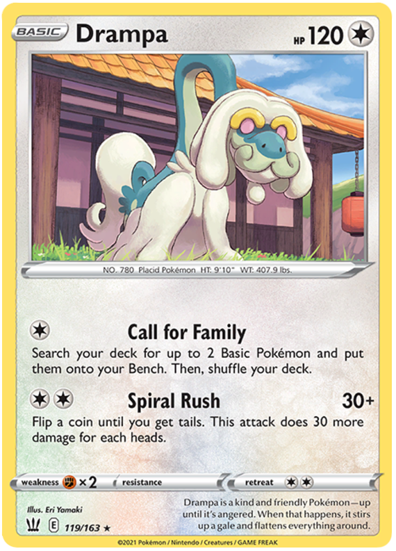 Drampa (119/163) [Sword & Shield: Battle Styles] | The Gaming-Verse