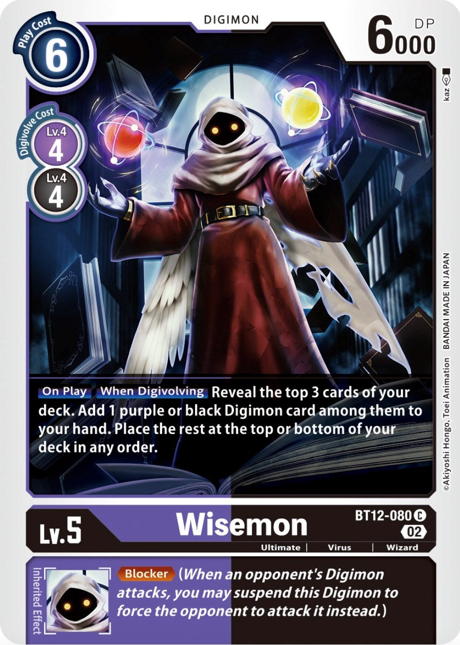 Wisemon [BT12-080] [Across Time] | The Gaming-Verse