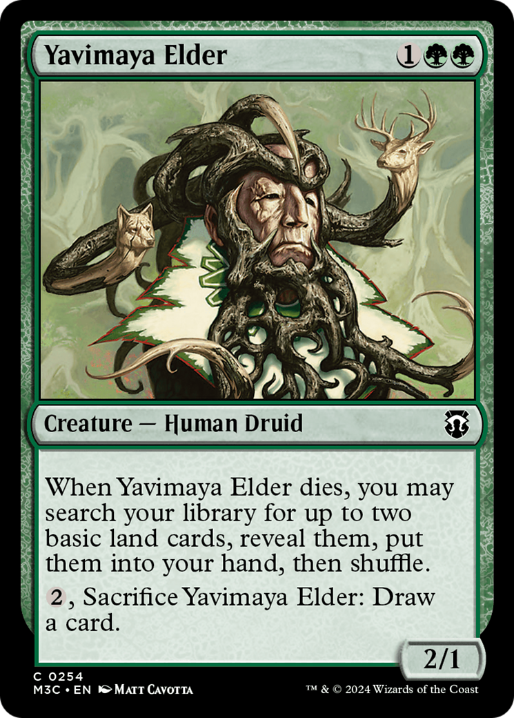 Yavimaya Elder (Ripple Foil) [Modern Horizons 3 Commander] | The Gaming-Verse