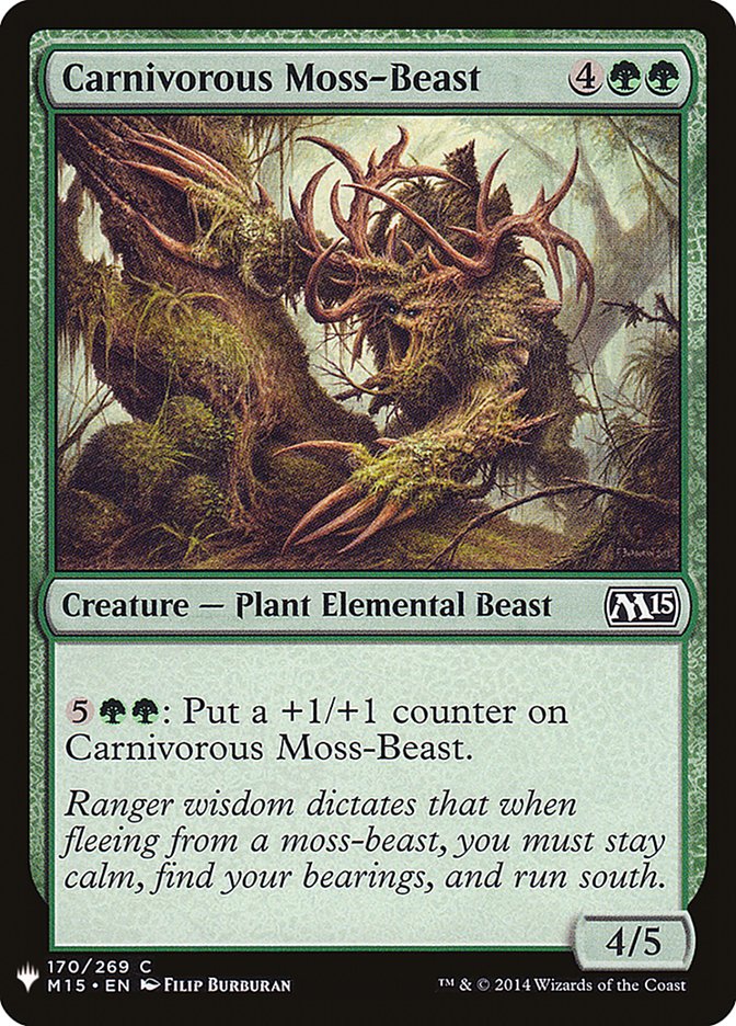 Carnivorous Moss-Beast [Mystery Booster] | The Gaming-Verse