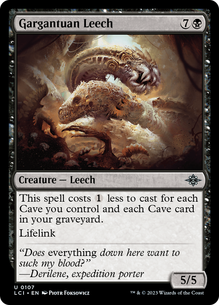 Gargantuan Leech [The Lost Caverns of Ixalan] | The Gaming-Verse