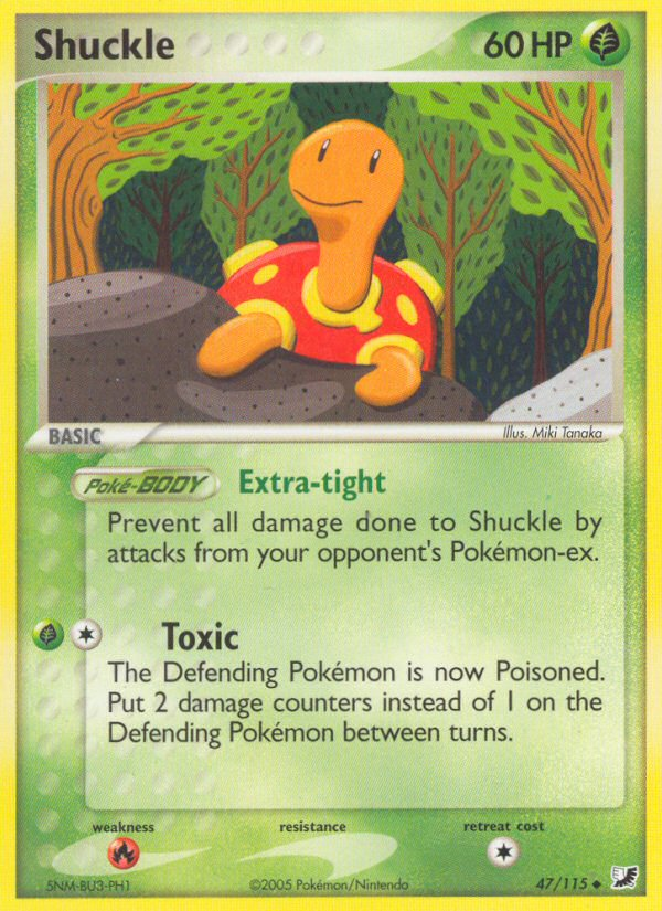 Shuckle (47/115) [EX: Unseen Forces] | The Gaming-Verse