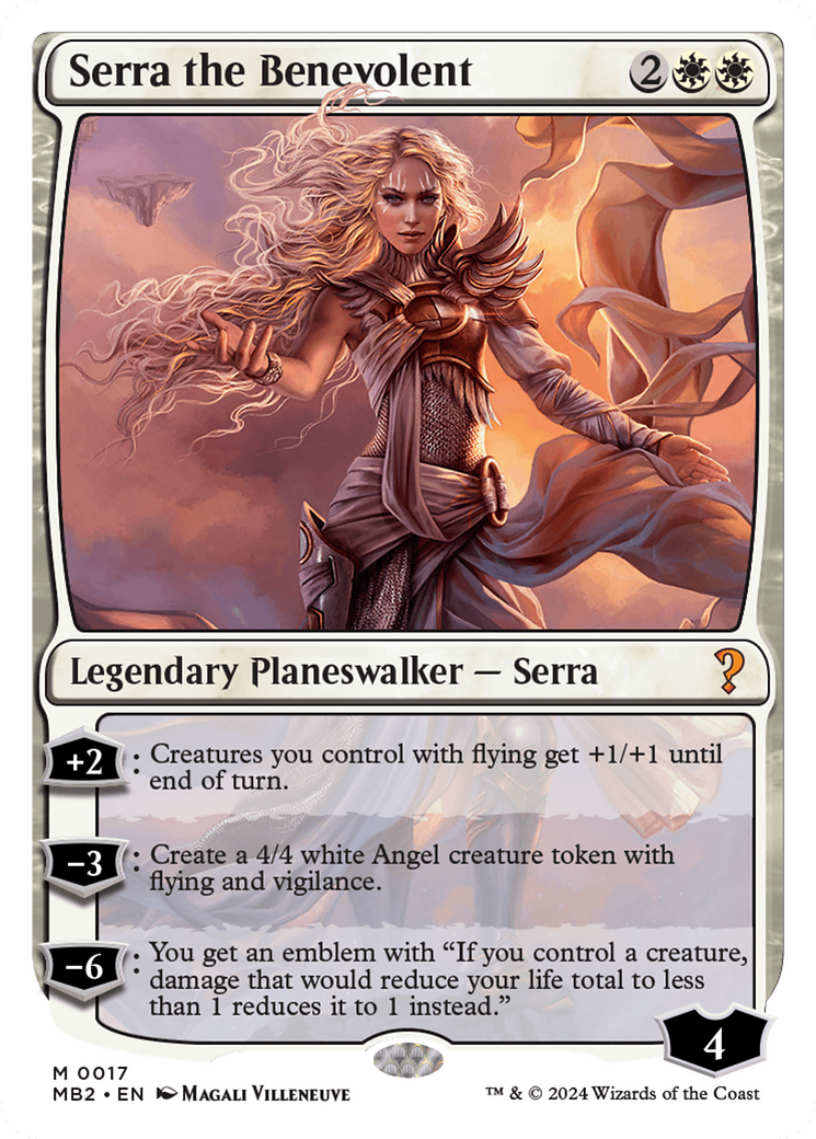 Serra the Benevolent (White Border) [Mystery Booster 2] | The Gaming-Verse