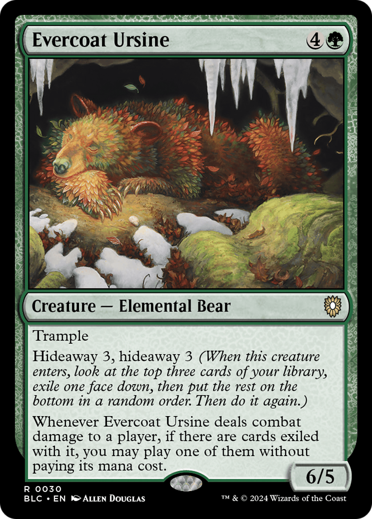 Evercoat Ursine [Bloomburrow Commander] | The Gaming-Verse