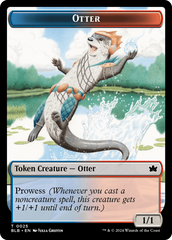 Otter // Thornplate Intimidator Double-Sided Token [Bloomburrow Tokens] | The Gaming-Verse