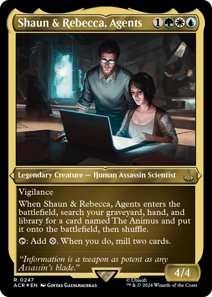 Shaun & Rebecca, Agents (Foil Etched) [Assassin's Creed] | The Gaming-Verse