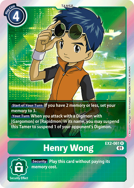 Henry Wong [EX2-061] [Digital Hazard] | The Gaming-Verse