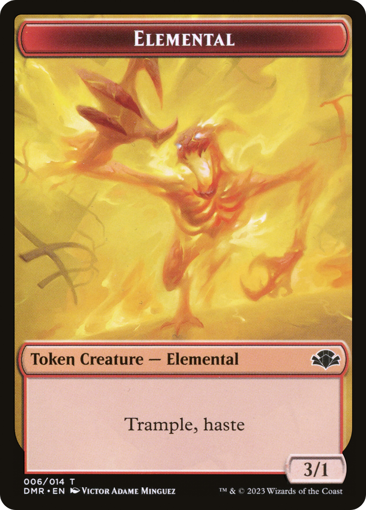 Elemental Token [Dominaria Remastered Tokens] | The Gaming-Verse