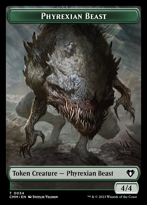 Eldrazi Scion // Phyrexian Beast Double-Sided Token [Commander Masters Tokens] | The Gaming-Verse