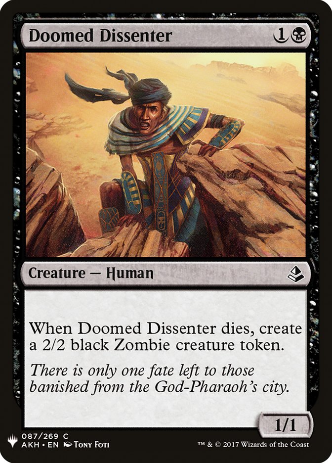Doomed Dissenter [Mystery Booster] | The Gaming-Verse