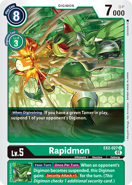 Rapidmon [EX2-027] [Digital Hazard] | The Gaming-Verse