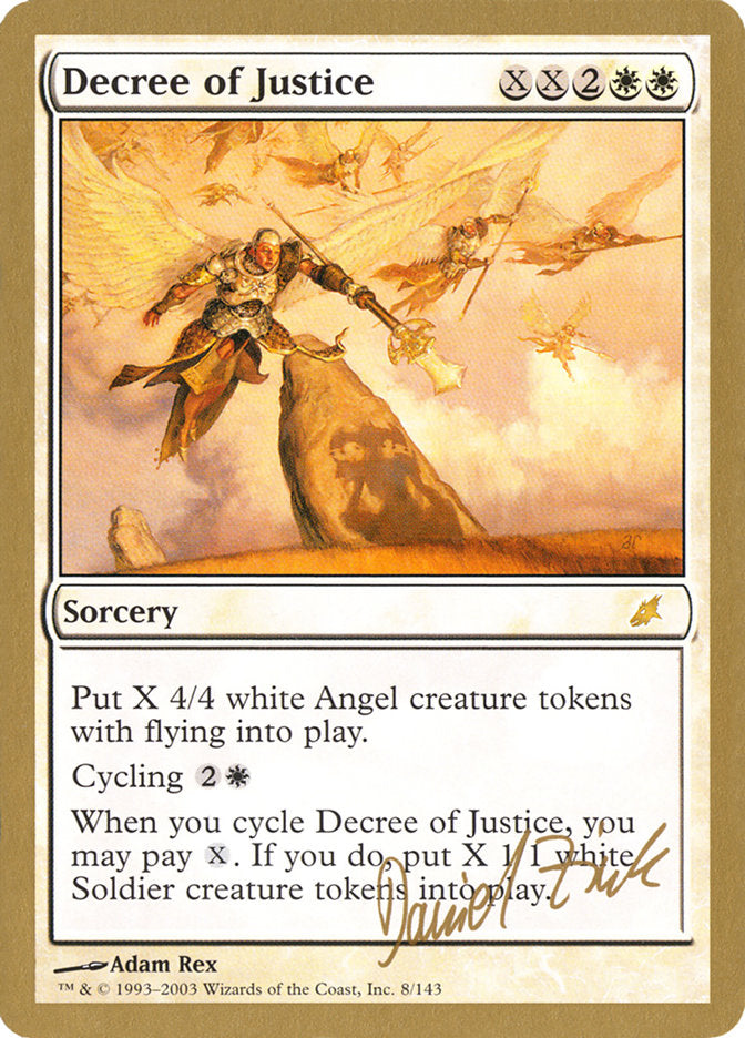 Decree of Justice (Daniel Zink) [World Championship Decks 2003] | The Gaming-Verse