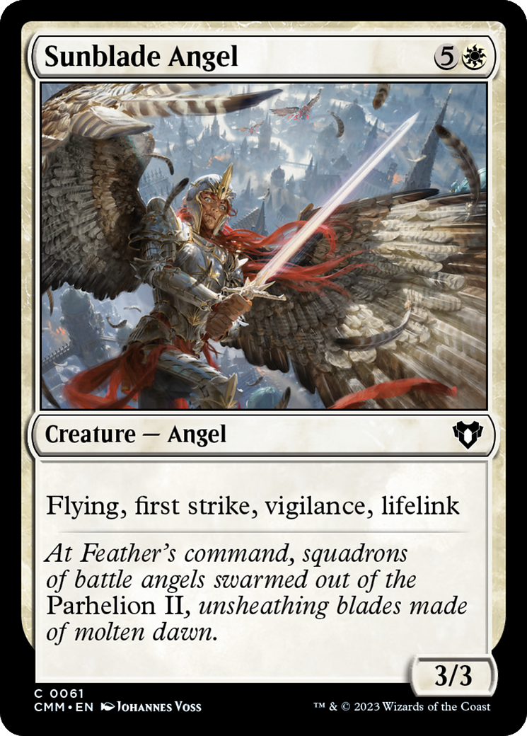 Sunblade Angel [Commander Masters] | The Gaming-Verse