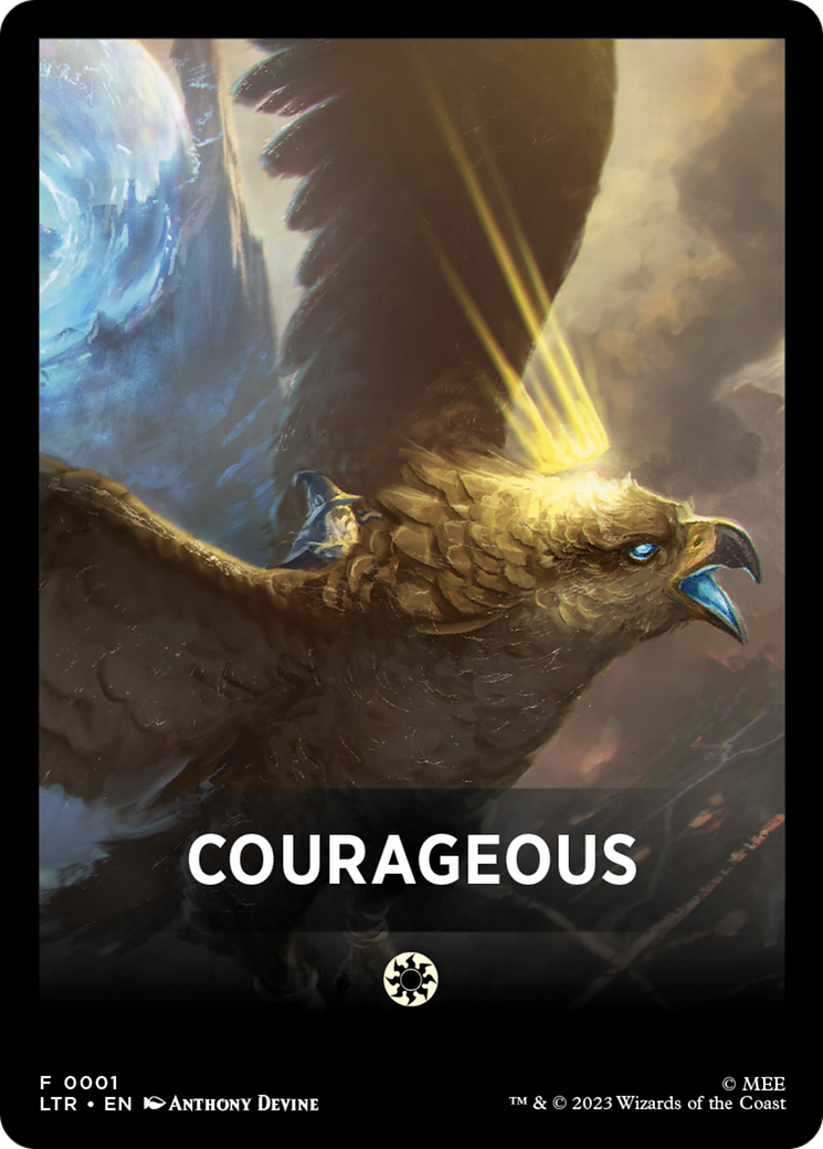 Courageous Theme Card [The Lord of the Rings: Tales of Middle-Earth Tokens] | The Gaming-Verse