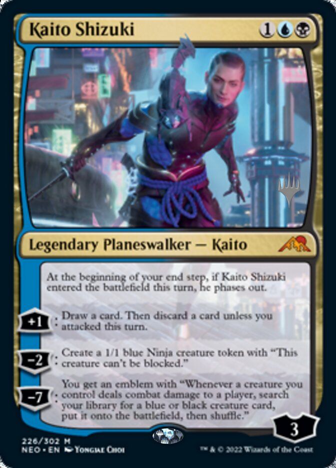 Kaito Shizuki (Promo Pack) [Kamigawa: Neon Dynasty Promos] | The Gaming-Verse