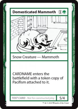 Domesticated Mammoth (2021 Edition) [Mystery Booster Playtest Cards] | The Gaming-Verse