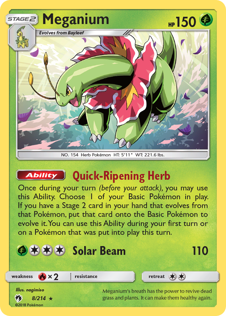 Meganium (8/214) [Sun & Moon: Lost Thunder] | The Gaming-Verse