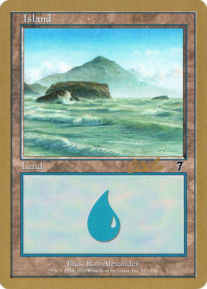 Island (cr333) (Carlos Romao) [World Championship Decks 2002] | The Gaming-Verse