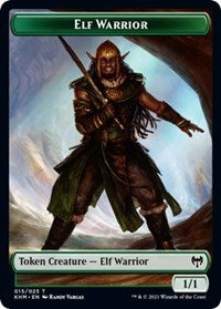 Elf Warrior // Koma's Coil Double-sided Token [Kaldheim Tokens] | The Gaming-Verse