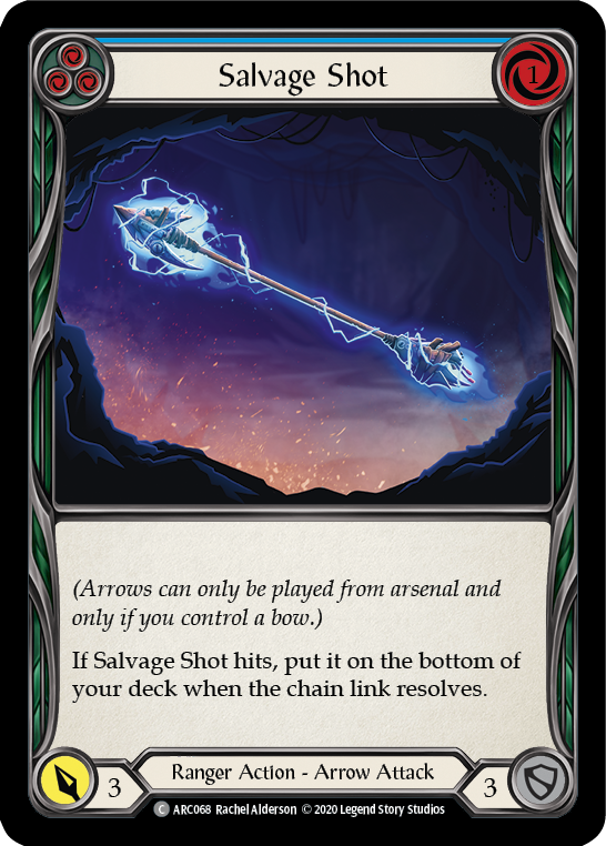 Salvage Shot (Blue) [ARC068] Unlimited Rainbow Foil | The Gaming-Verse