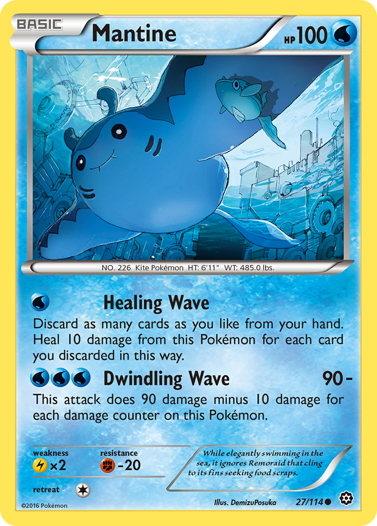 Mantine (27/114) [XY: Steam Siege] | The Gaming-Verse