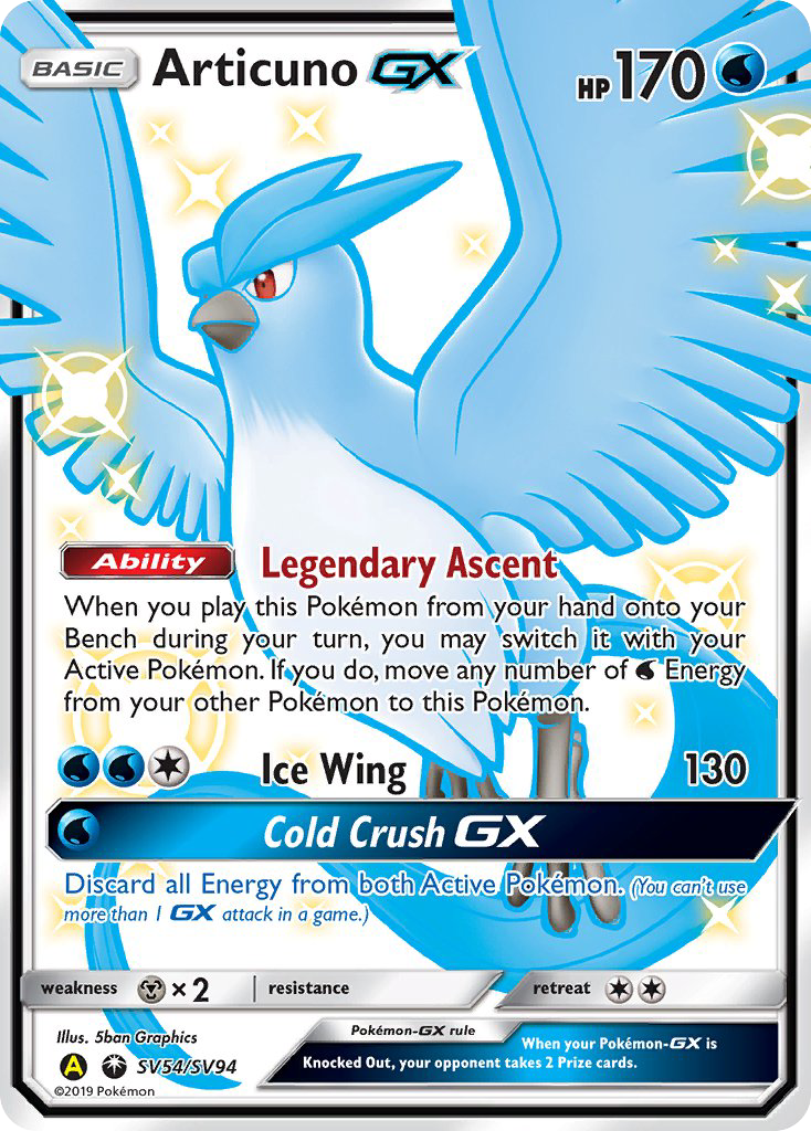 Articuno GX (SV54/SV94) [Sun & Moon: Hidden Fates - Shiny Vault] | The Gaming-Verse