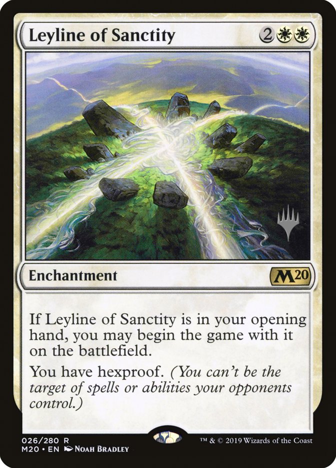 Leyline of Sanctity (Promo Pack) [Core Set 2020 Promos] | The Gaming-Verse