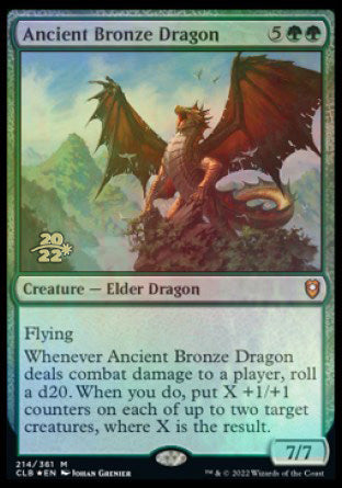 Ancient Bronze Dragon [Commander Legends: Battle for Baldur's Gate Prerelease Promos] | The Gaming-Verse