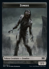 Zombie // Spirit Double-sided Token [Double Masters 2022 Tokens] | The Gaming-Verse