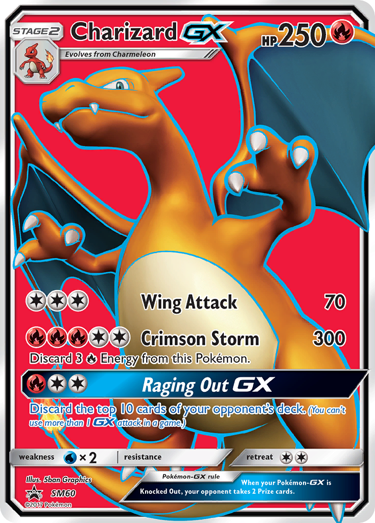 Charizard GX (SM60) (Jumbo Card) [Sun & Moon: Black Star Promos] | The Gaming-Verse