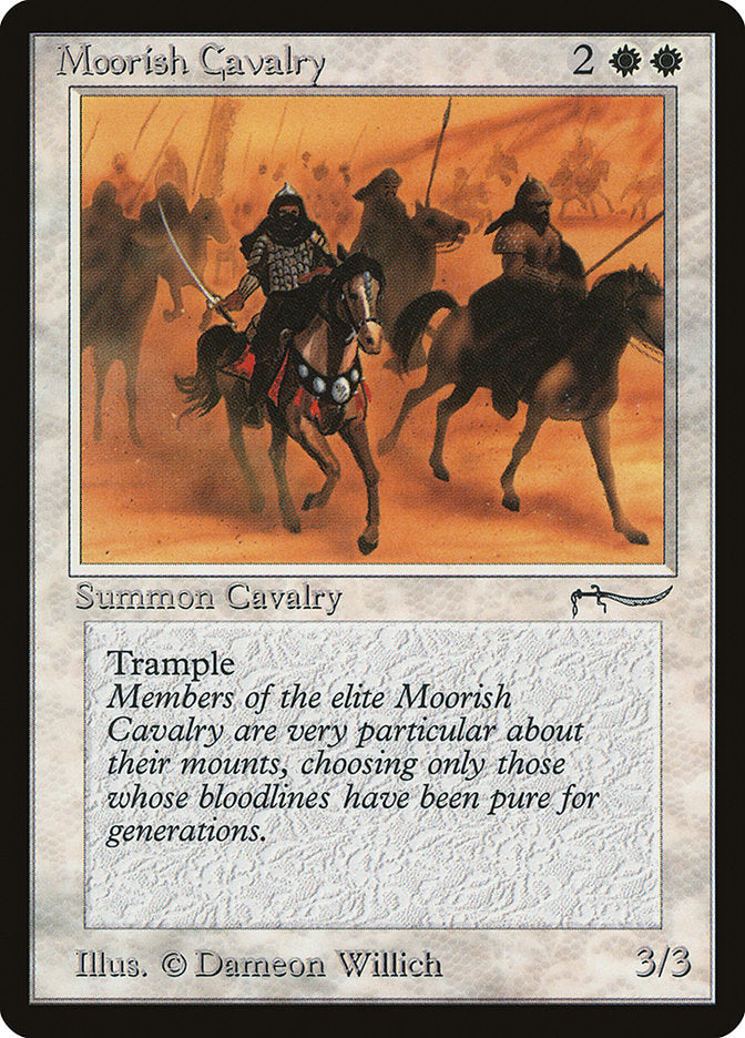 Moorish Cavalry (Light Mana Cost) [Arabian Nights] | The Gaming-Verse