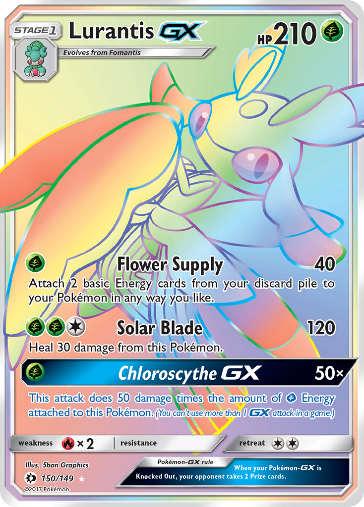 Lurantis GX (150/149) [Sun & Moon: Base Set] | The Gaming-Verse