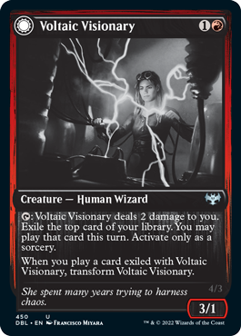 Voltaic Visionary // Volt-Charged Berserker [Innistrad: Double Feature] | The Gaming-Verse