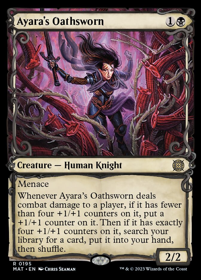 Ayara's Oathsworn (Showcase Halo Foil) [March of the Machine: The Aftermath] | The Gaming-Verse