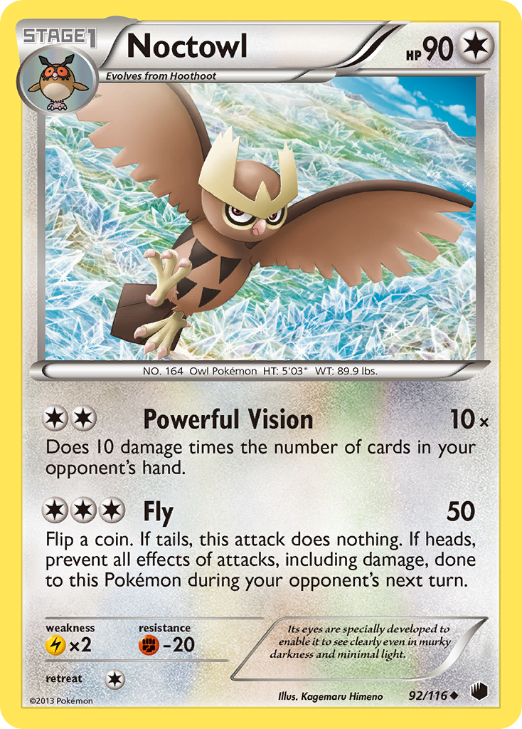 Noctowl (92/116) [Black & White: Plasma Freeze] | The Gaming-Verse