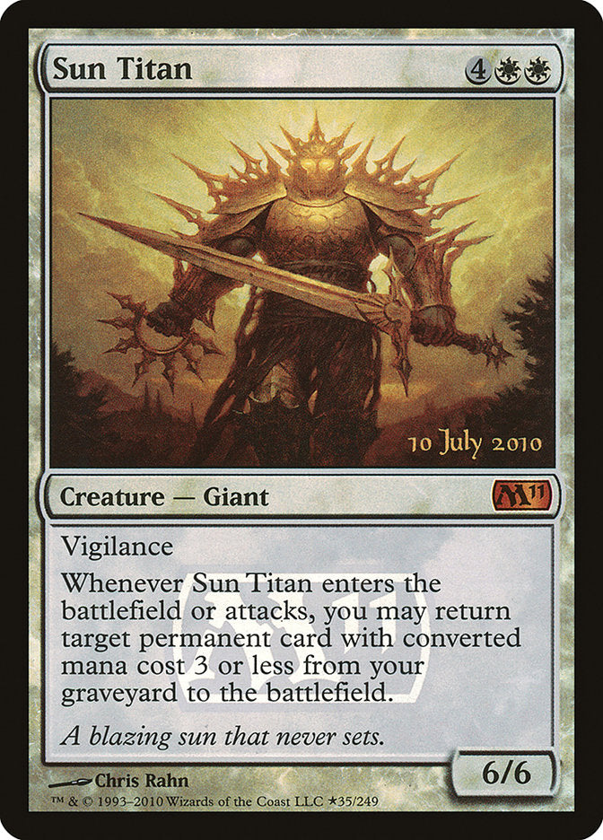 Sun Titan [Magic 2011 Prerelease Promos] | The Gaming-Verse