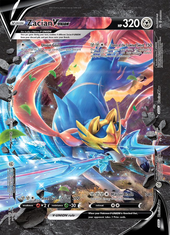 Zacian V-Union (Jumbo Card) [Sword & Shield: Black Star Promos] | The Gaming-Verse