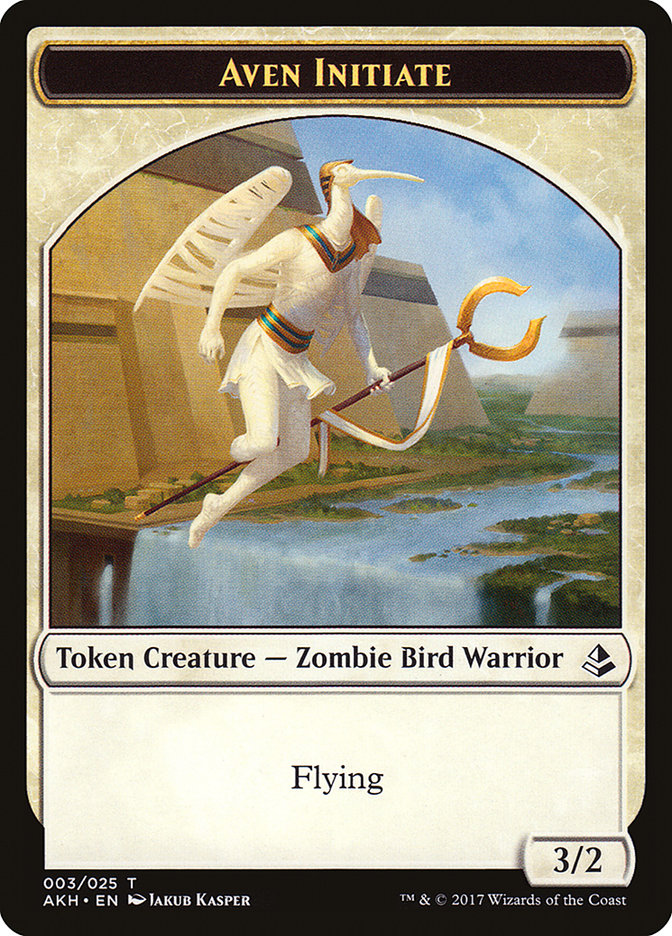 Aven Initiate Token [Amonkhet Tokens] | The Gaming-Verse