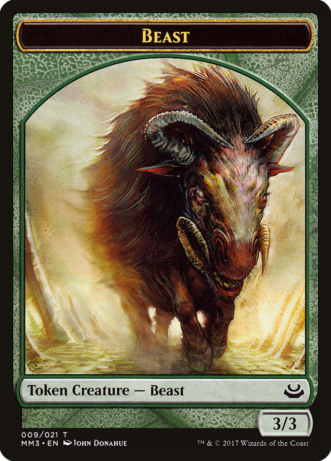 Beast (009/021) [Modern Masters 2017 Tokens] | The Gaming-Verse