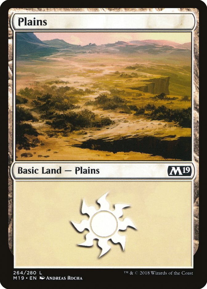 Plains (#264) [Core Set 2019] | The Gaming-Verse