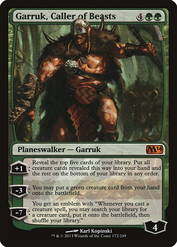 Garruk, Caller of Beasts [Magic 2014] | The Gaming-Verse