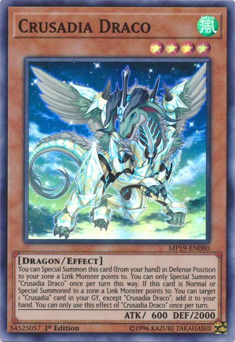 Crusadia Draco [MP19-EN080] Super Rare | The Gaming-Verse