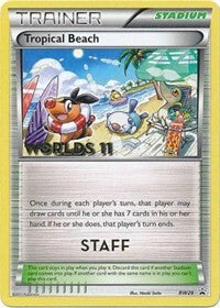 Tropical Beach (BW28) (Staff) [Black & White: Black Star Promos] | The Gaming-Verse