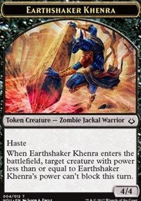 Earthshaker Khenra // Cat Double-sided Token [Hour of Devastation Tokens] | The Gaming-Verse