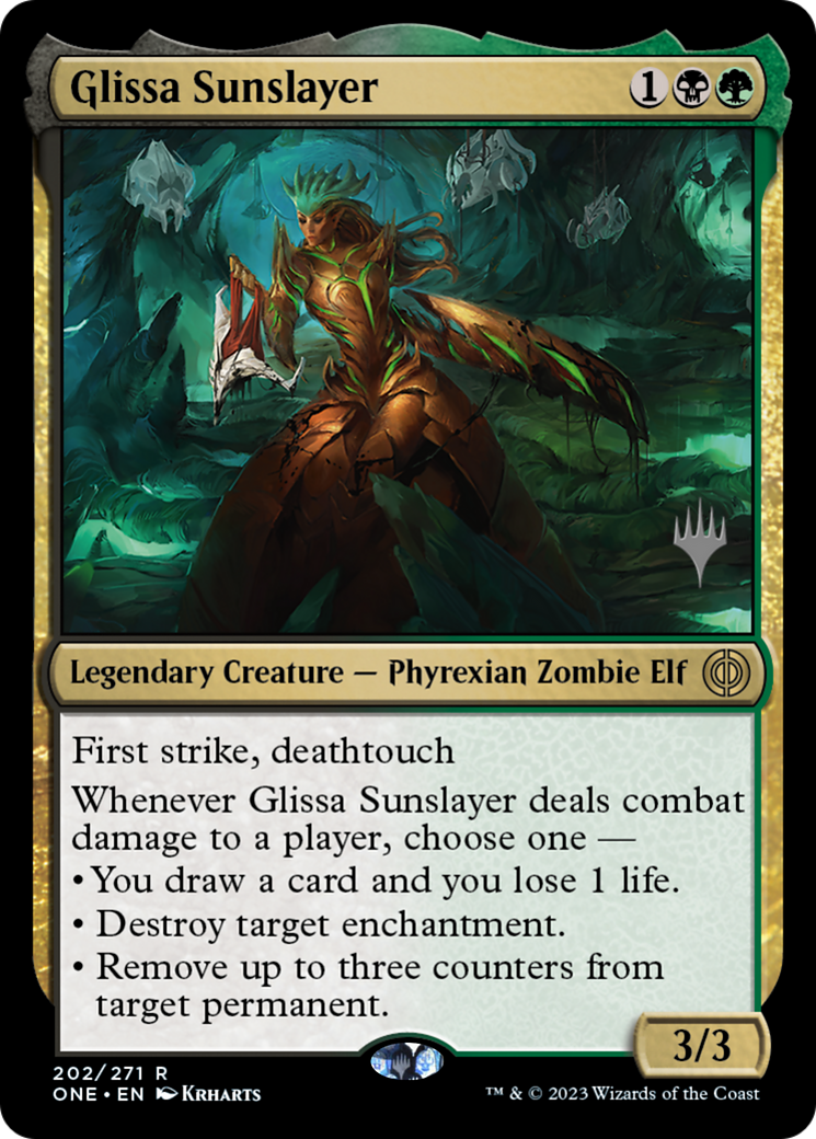 Glissa Sunslayer (Promo Pack) [Phyrexia: All Will Be One Promos] | The Gaming-Verse