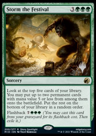 Storm the Festival (Promo Pack) [Innistrad: Midnight Hunt Promos] | The Gaming-Verse