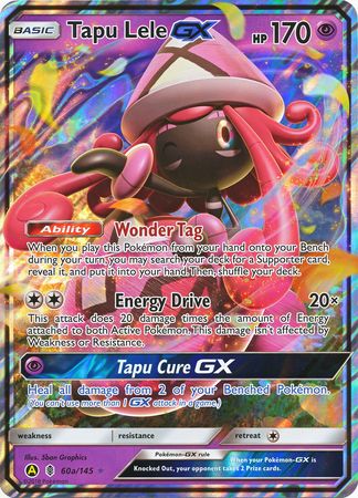 Tapu Lele GX (60a/145) (Alternate card) (Jumbo Card) [Sun & Moon: Guardians Rising] | The Gaming-Verse