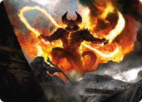 The Balrog, Flame of Udun Art Card [The Lord of the Rings: Tales of Middle-earth Art Series] | The Gaming-Verse