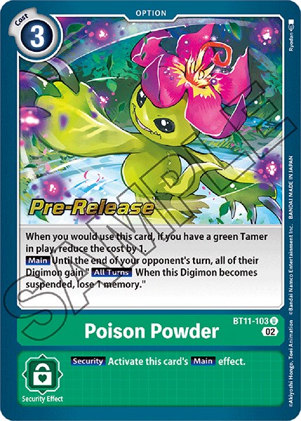 Poison Powder [BT11-103] [Dimensional Phase Pre-Release Promos] | The Gaming-Verse